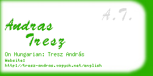andras tresz business card